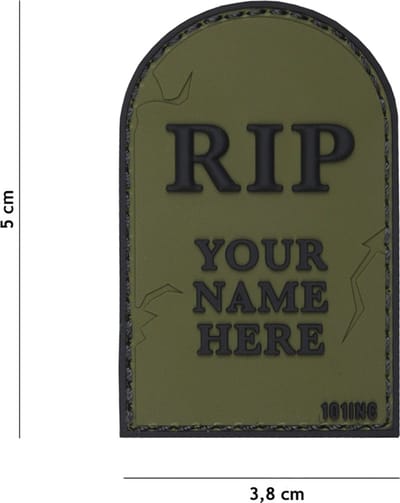101 Inc Embleem 3D Pvc Rip Groen  18026