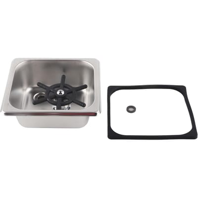 Automatische RVS Bekerwasser Reiniger Glasafspoeler voor Hotel Bar Koffie Melk Thee Kop gray