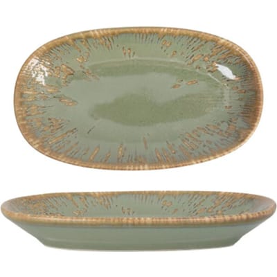 Bonna Serveerschaal - Sage Snell - Porselein - 15x8.5 cm - set van 4