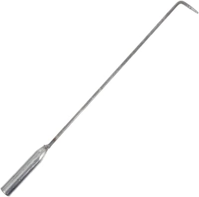 Vuurhaak Gereedschap - Haardpook - Kampvuur Aanmaken - Lange Handgreep - 33cm - Zwart