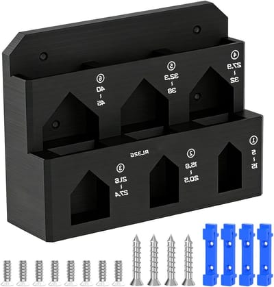 Fietsklemrek - Opberghouder Organizer - Werkplek Efficiëntie - Ruimtebesparend Ontwerp - 32 x 16 x 9 cm - Grijs