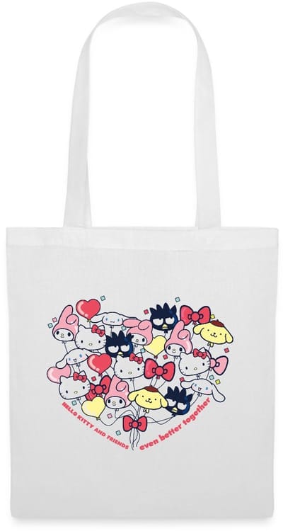 Hello Kitty En Vrienden Ballonnen In Hartvorm Tas Van Stof Schoudertas