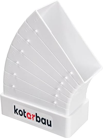 Vlak kanaalboog 3° - 48° horizontaal afbuigstuk voor 55 mm x 110 mm kanalen