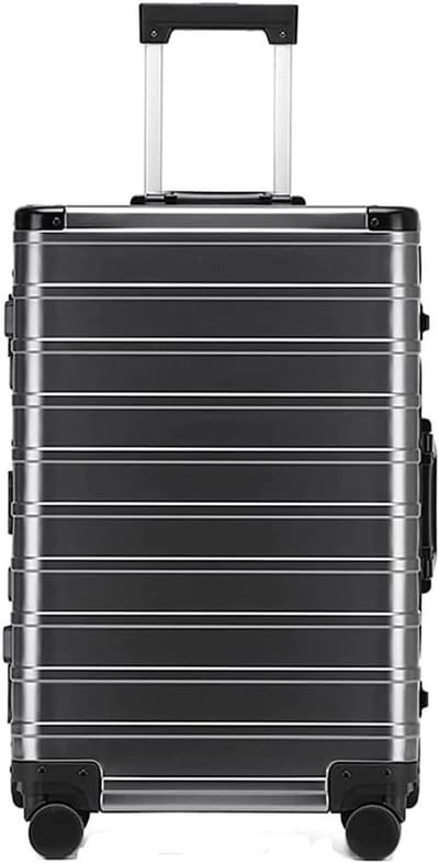 Reiskoffer Trolley - Bagage Koffer - Zakenreizen Reizen - Aluminium Magnesiumlegering - 24 inch - Zilverkleurig
