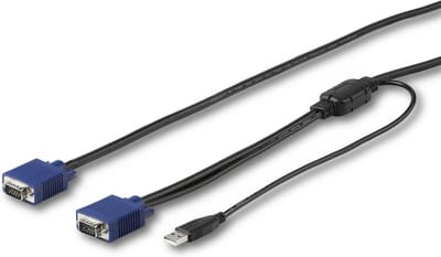StarTech.com 6ft / 1.8m USB KVM-kabel for Rackmount Consoles - VGA and USB - Video / USB cable - 1.8 m