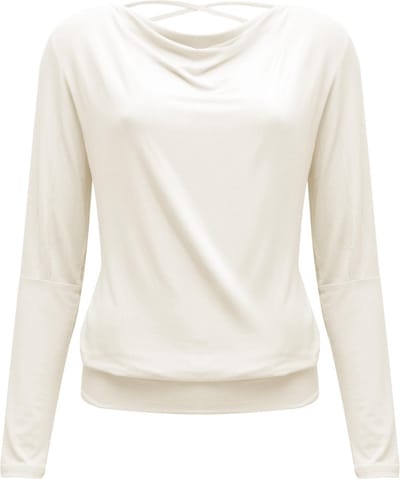 Yoga-longsleeve vloeiende shakti "ala" - ivoor XS Loungewear shirt YOGISTAR