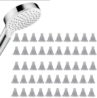Dailygoods- Douchekop Vervangende Onderdelen 50 Stuks - Siliconen Sproeikoppen - Douchekop Accessoires - Douchekop Reparatie - Douchekop Onderdeel - Grijs