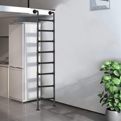 Metalen Zolderladder - Vlizotrap Klimladder - Veilige Toegang Creëren - Aanpasbare Maat - Tot 300 cm Hoog - Zwart