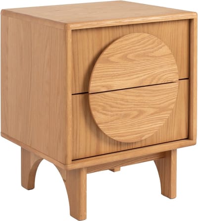Zuiver Groove Bijzettafel/ Nachtkastje Eikenhout - Beige