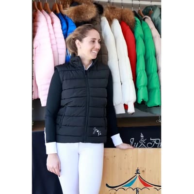 Mouwloze paardrijjas voor dames Ju & Pa Jump