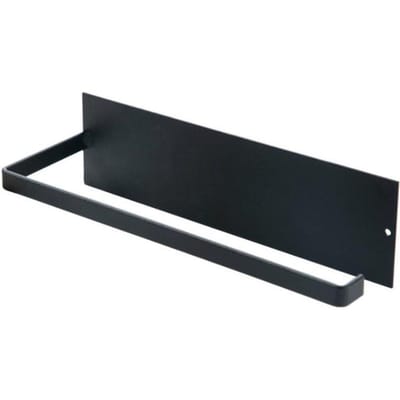 Zelfklevende Wandmontage Papierrolhouder Rek Voor Keuken Badkamer Handdoek Tissue Opberg Haak Stand Accessoires zwart