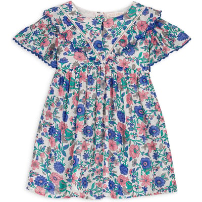 Louise Misha Dress Siloe Blue Summer Meadow Maat: 6M | Jurken Outlet | Unisex | Blauw