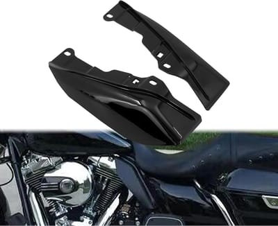 Motorfiets Frame Deflector - Zijvleugels Onderdelen - Comfort Verbeteren - ABS Kunststof - 2 stuks - Zwart