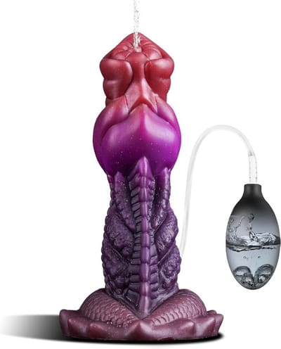 Draken Dildo - Fantasy Dildo - Dildo XXXXL Extreme - Animal Dildo - XXL Dildo Exstreem Groot – Dragon Dildo Groot - XXXL Dildo - Waterdicht - met Spuitfunctie - 19cm - Discreet Verzonden