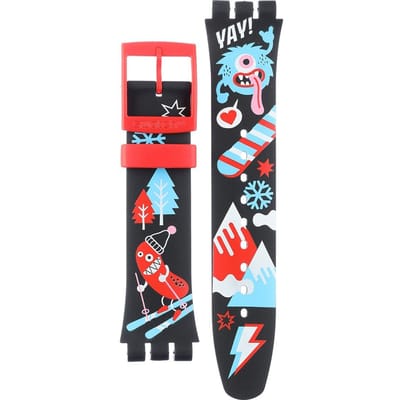Swatch Plastic - Originals Large (41mm) SUO/SO29/SO32 ASO29R105 Time Together Horlogeband