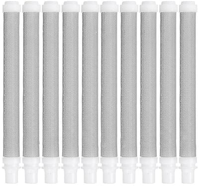 Allecto - Airless Spray Gun Filter - 60 Mesh - 10 Stuks - Roestvrij Staal - Verf Spuitpistool Accessoire - Geschikt voor Wagner - 100 mm