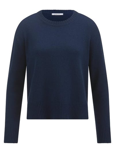 Trui ronde hals Van Peter Hahn blauw