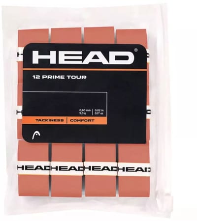 Head Prime Tour - Overgrip - Tackiness - Comfort - licht rood - 12 stuks