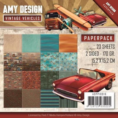 Papierpak - Amy Design - Vintage Vehicles