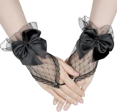 Elegante Kanten Handschoenen voor Dames - Vingerloos voor Bruiloft, Cosplay en Feestjes