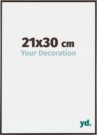 Your Decoration - Fotolijst 21x30 cm - Kunststof - Antraciet - Evry