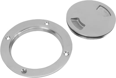 Ronde Bootluik - Inspectieluik Dekplaat - Waterdichte Toegang - Roestvrij Staal - 14 cm Diameter - Zilverkleurig