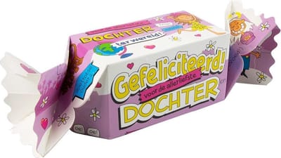 Kado/Snoepverpakking Nieuw - Gefeliciteerd dochter