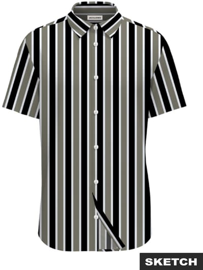 JACK&JONES - JJETHAN SHIRT S/S - Heren - Overhemden