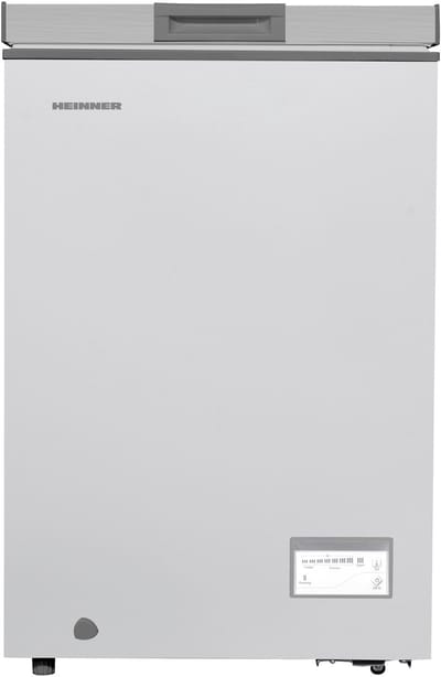 Heinner HCF-HM100CSE++ Vrieskist – 98 L – Convertible (Vriezer/Koelkast) – Snelvriesfunctie – Waterbestendig Display – Zilver – 5 Jaar Garantie
