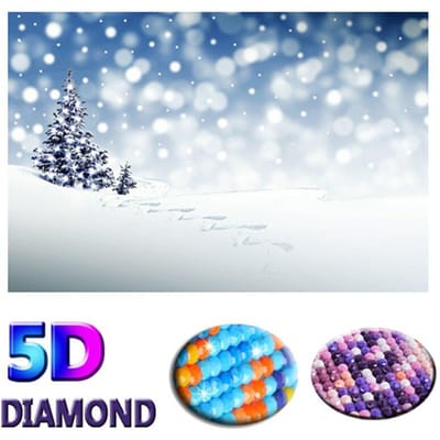 Broderie Diamant DIY Paysage Peinture Mosaïque Diamant 5D Image Moderne Point de Croix 20X30CM gray