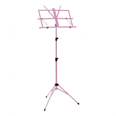 Muziekstandaard met Draagtas van Gear4music, Roze