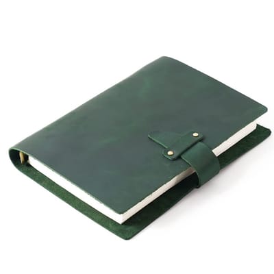 Rustiek Notitieboek - Spiraal Dagboek - Dagelijks Leven Vastleggen - Handgemaakte Omslag - A5 Formaat