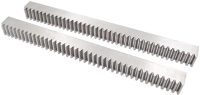Stalen Tandheugel - Rechte Tanden - Lineaire Beweging - Precisie Gehard - 2 Stuks 1 Meter - Metaal