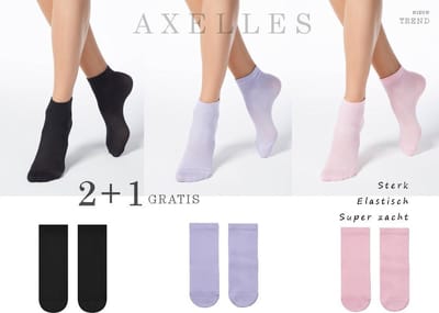 Stijlvolle sneakersokken geweven patroon, Geschenkset Maat 36-39