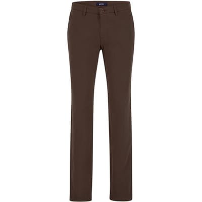 Gardeur Broek Savage-2 3D Structure Soft Power Stretch Bruin / male