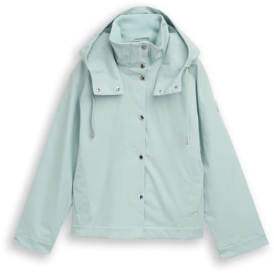Tom Tailor - Ultralichte korte parka van waterafstotend materiaal - Maat XXL - blue haze