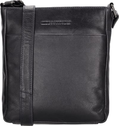 Hide & Stitches Porto Crossbody Schoudertas - Leren Dames Tas - Donker navy