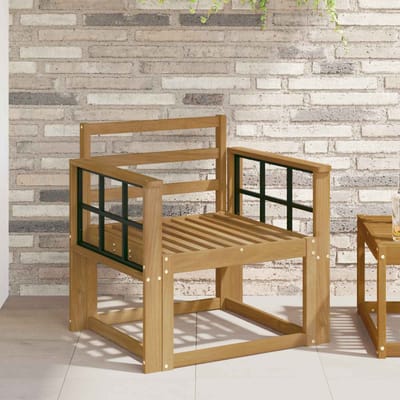 vidaXL - Buiten - bank - set - Massief - Acacia - Hout - Wit