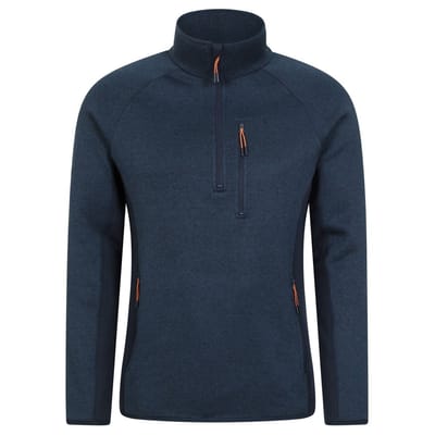 Mountain Warehouse Heren Treston Fleece Top (Marine)