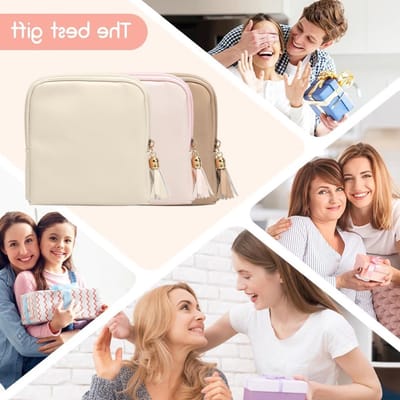 Sieradenopbergdoos met Fluwelen Voering - Reisorganizer voor Ringen, Oorbellen en Kettingen - Perfect Cadeau voor Vrouwen in Beige