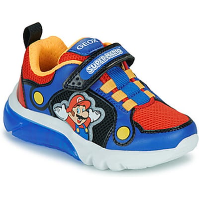 GEOX CIBERDRON TIENERS Sneakers - KONINGSBLAUW/ROOD - Maat 24