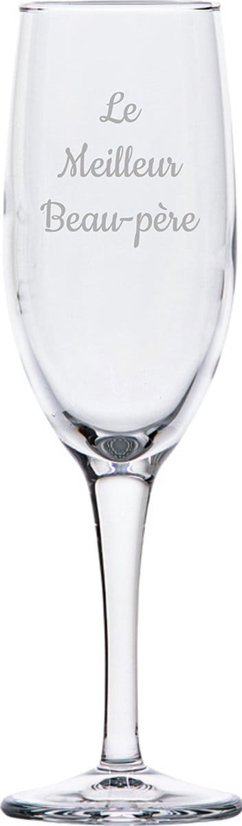 Champagneglas gegraveerd - 16,5cl - Le Meilleur Beau-père