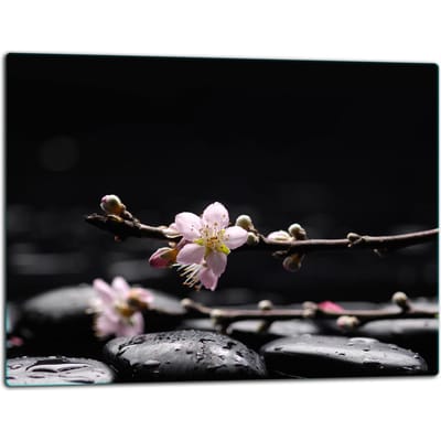 TMK ArtDeko - Snijplank Glas - 52x40cm - Inductie - Bloemenmotief