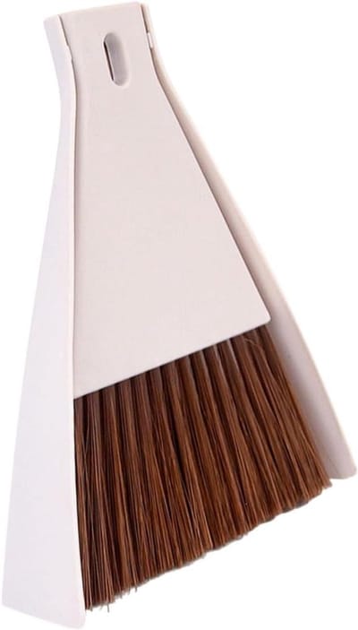 Mini Bezem Stofblik Set - Kleine Stoffer Veegset - Bureau Schoonmaken - Compact Ontwerp
