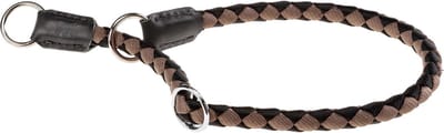 Ferplast Sliphalsband Honden Twist 60 Cm Nylon Zwart/bruin