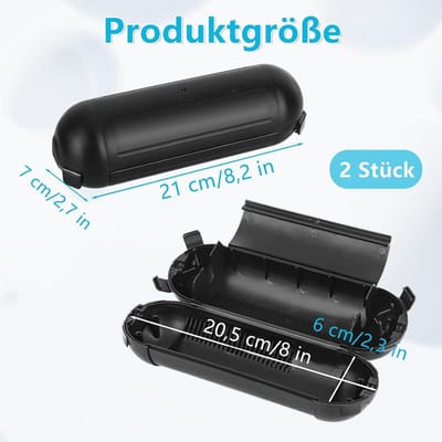 2x Waterdichte Kabelbox Buiten - Stroomaansluiting Beschermdoos voor Tuin en Gereedschap