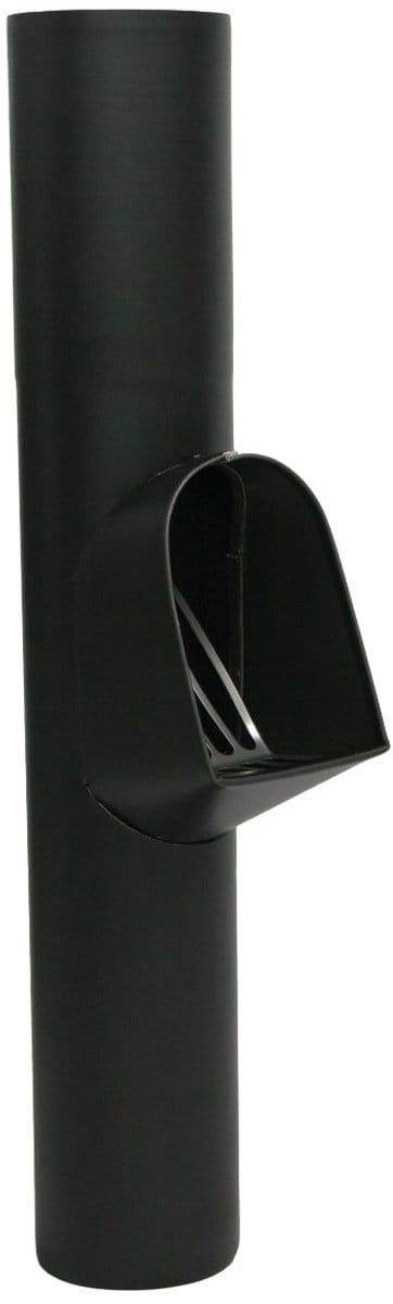 Vestis Zwarte Bladvanger met RVS Rooster | K2 Mat Grafiet Zwart | ø80 mm