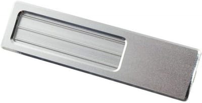 Naambadges - Naamhouders - Identificatie Personeel - Aluminium Satin Finish - 7.5 x 2 cm - Aluminium