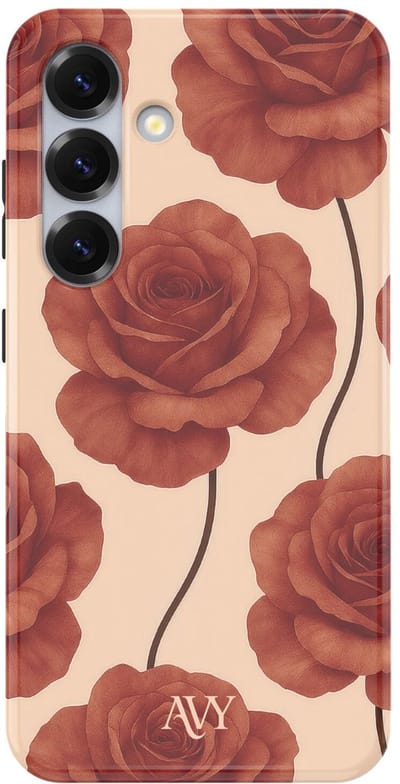 AVY Hard Shell Back Cover | geschikt voor Samsung Galaxy S25 Plus | Botanique Roses | Compatibel met MagSafe & Qi2