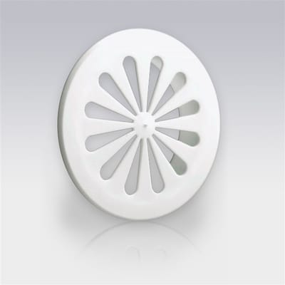 Weha ventilatierozet, aansluitingsdiameter Ø120mm, kunststof wit